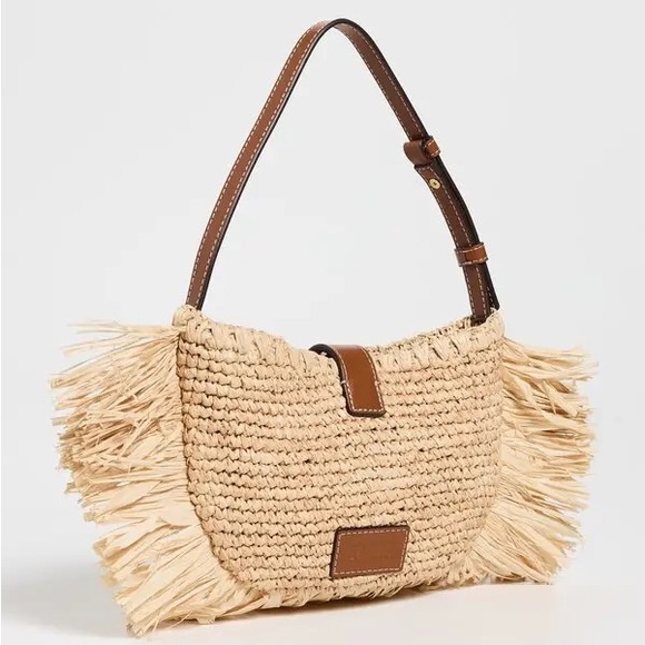 STAUD Alana Bag - Desert Sand Raffia (Price Firm) - Picture 3 of 8
